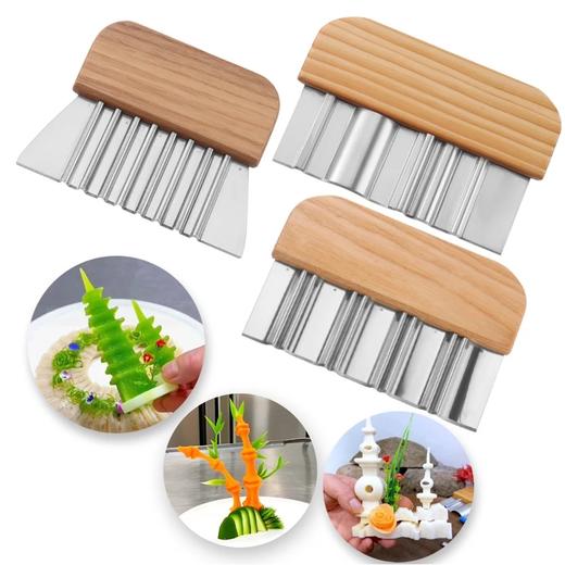 厨易购西湖宝塔雕刻刀切抖音同款文峰宝塔厨房餐厅工具波纹刀 商品图4