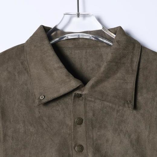 SDSA秋季新款男士痞帅美式纯色polo领长袖T恤百搭时尚商务上衣 商品图1