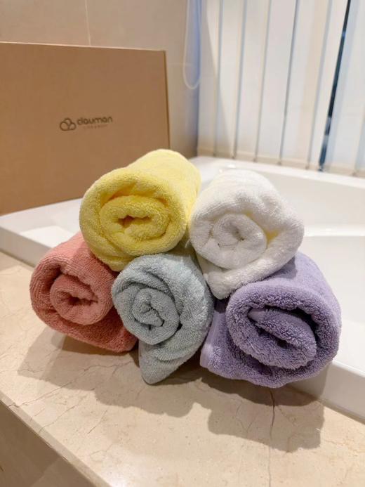 F030649马卡龙毛巾礼盒套装柔软吸水云朵般柔软五件套毛巾 商品图6