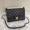 Chanel cf ss19 黑金 羊皮 限量 珍珠 豆腐包 商品缩略图0