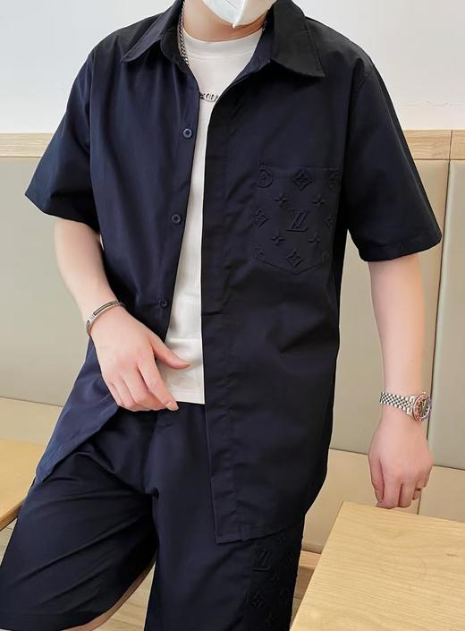 驴家25ss压纹印花logo短袖衬衫（DY） 商品图7