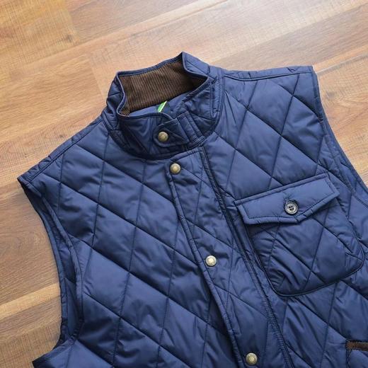 F030639轻面料秋冬男士Beaton美式复古巴恩风菱格绗棉夹克马甲 商品图5