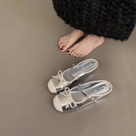 【69.9/双】小香风玛丽珍单鞋半拖鞋女夏外穿新款法式复古芭蕾风软平底包头拖聚★为爱严选 商品图3