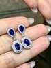 1.90ct蓝宝石耳环 商品缩略图1