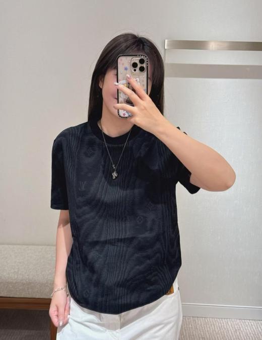 驴家25ss肌理纹提花短袖T恤（DY） 商品图0