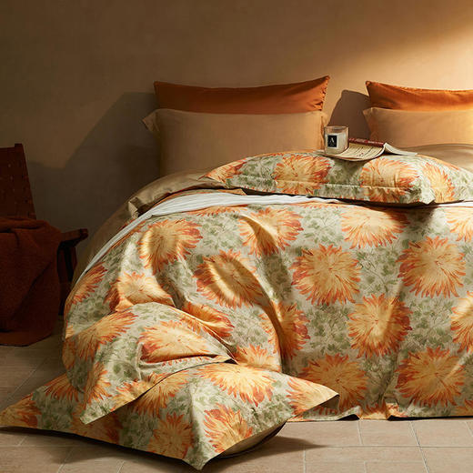 【代发】80s纯棉花园舞曲印花四件套 绎生活春夏款全棉床上用品 商品图1