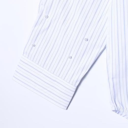 SDSA男装2026新款高贵轻奢简约细条纹长袖衬衫立体珠子装饰百搭 商品图3