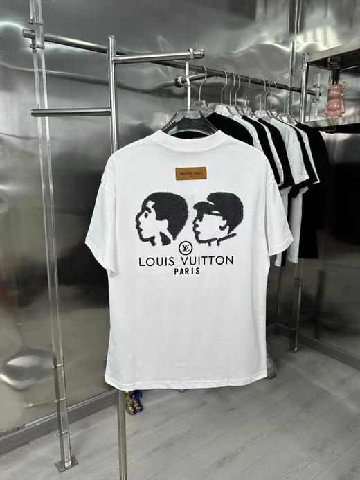 F030691新款人头毛线字母硅胶logo情侣休闲短袖T恤 商品图3