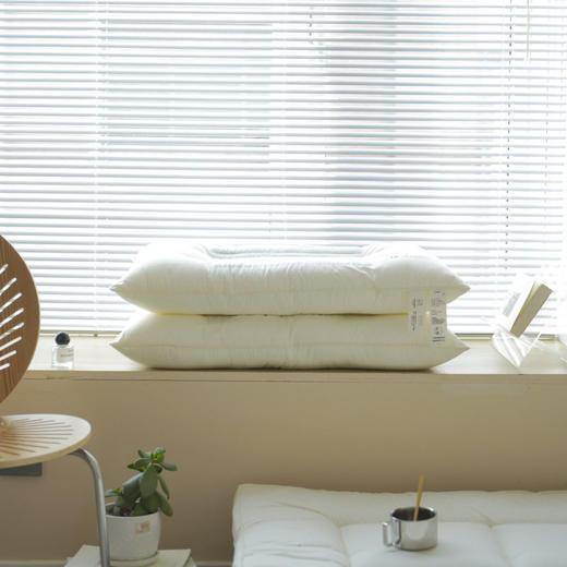 日式无印原棉烫画绗缝荞麦枕芯良品纯色荞麦枕头成人全棉枕芯柔软 商品图2