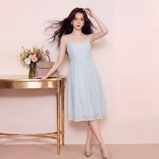奢姿大码女装2026夏季时尚吊带连衣裙套装胖妹妹气质清新两件套9962990558 商品图1