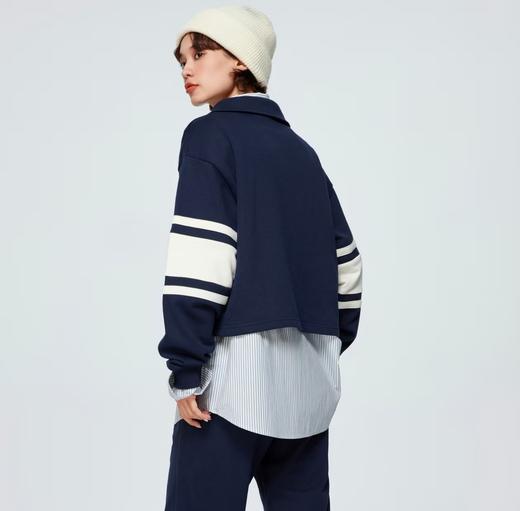 GAP 79.9元 撞色半拉链套头卫衣(线上线下同时在售不保证有货，活动款不退不换介意勿拍) 647880-QS 商品图2