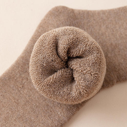 【清仓】日式无印男士加绒长筒袜良品棉质保暖秋冬男长袜高筒加厚 商品图1