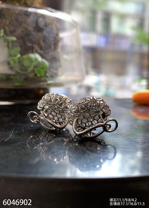 6046902，蛋面耳钉。具体价格微信咨询 商品图5