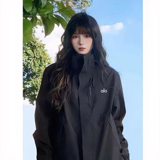 F030628舒适有型连帽户外外套夹克冲锋衣男女同款 商品图4