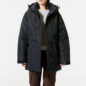 UA安德玛女款羽绒服25新款600蓬保暖中长款运动棉羽外套6010041-001