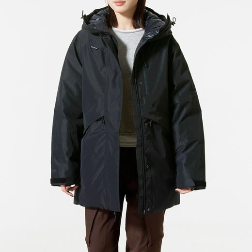 UA安德玛女款羽绒服25新款600蓬保暖中长款运动棉羽外套6010041-001 商品图0