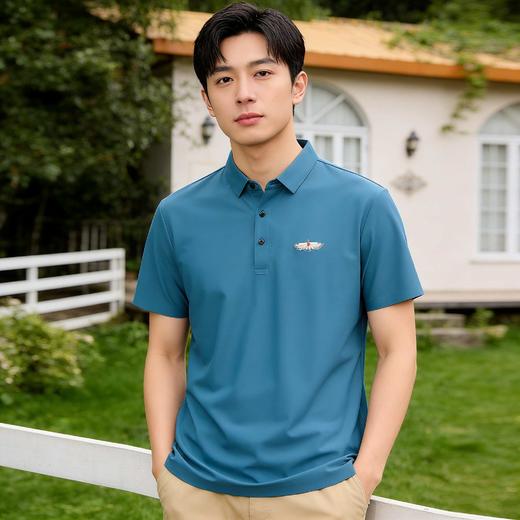 【歼20款冰感商务翻领短袖】歼20系列夏季男士polo衫冰感无痕商务翻领短袖上衣03h 商品图0