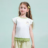 笛莎/Deesha 【观山见】2026年夏季新款女童中大童国风绣花撞色拼接短袖T恤 商品缩略图2