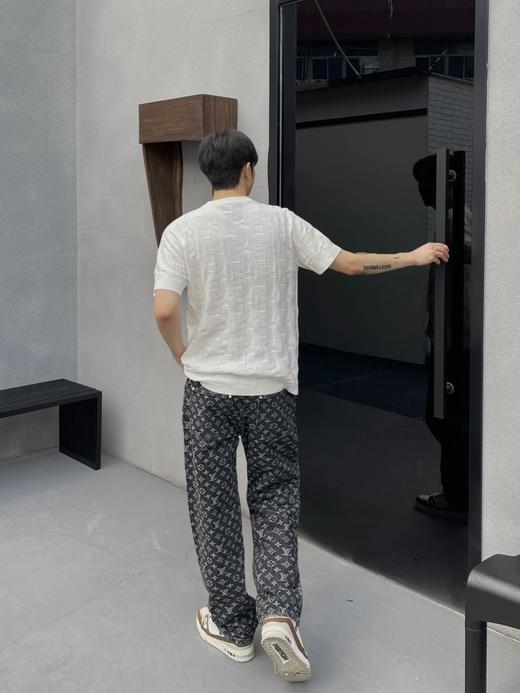 驴家25ss三色胶章格子针织短袖（DY） 商品图6