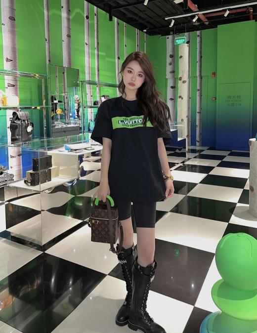 驴家25ss绿箭印花字母短袖T恤（DY） 商品图1