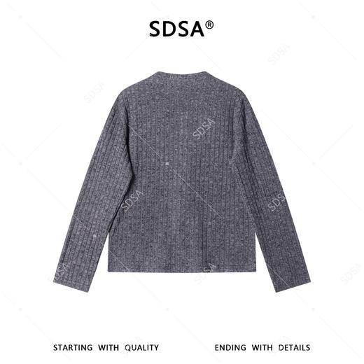 SDSA男装2026新款高贵轻奢慵懒风竖纹单排扣衬衫简约百搭时尚衬衣 商品图4