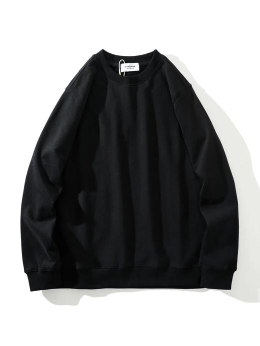 F030604抓绒保暖套头衫纯色阿美咔叽风休闲圆领长袖卫衣 商品图9