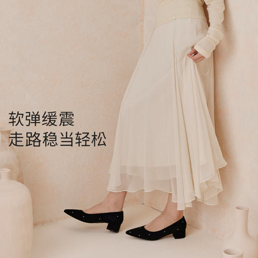 7or9百搭通勤单鞋低跟高跟鞋新款星尘 商品图2