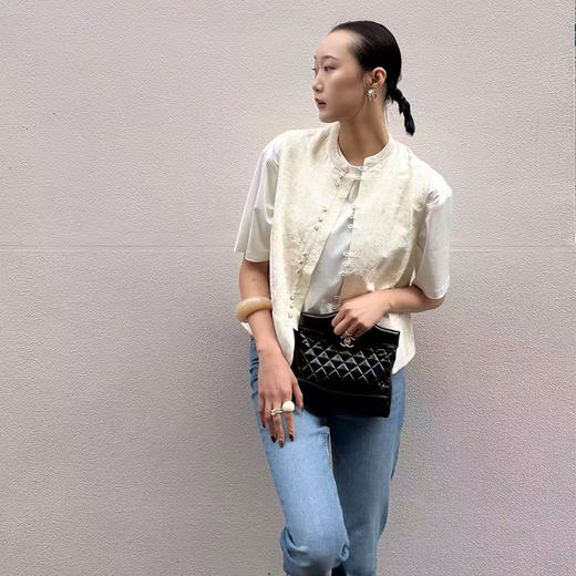 T恤  软糯亲肤  萌趣猫咪刺绣T恤 商品图2