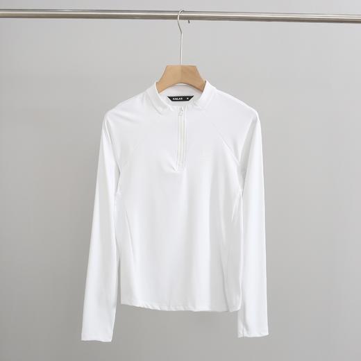 点此购买 凯乐石春秋季女士半拉链轻量透气户外运动登山徒步长袖打底衫 qk 341413 商品图2