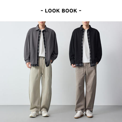 墨麦客男装高智通勤假两件外套男2026春季新款格纹拼接夹克81596. 商品图4