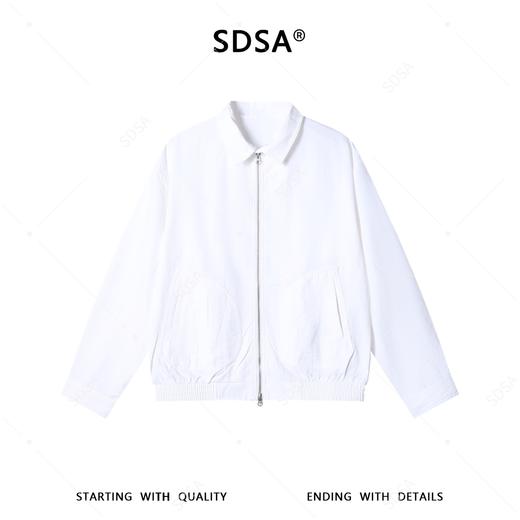 SDSA男装2026新款高贵轻奢极简风翻领拉链夹克弧形口袋设计休百搭 商品图0