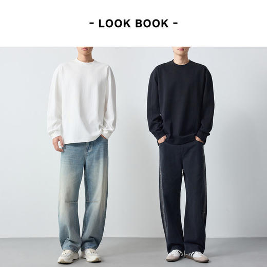 墨麦客男装高智通勤棉锦卫衣男2026春新款双层罗纹领男卫衣55917. 商品图4