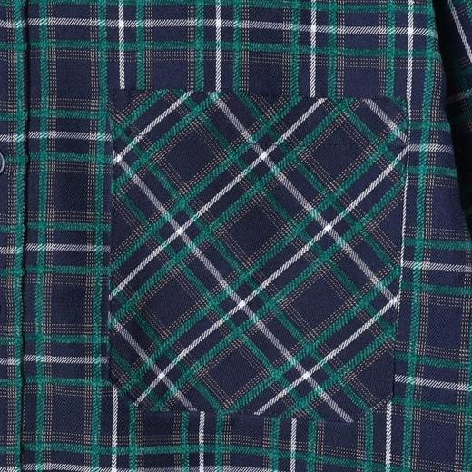 26CS39SDSA男装2026新款高贵轻奢韩版经典格纹格子拼接撞色连帽衬衫百搭 商品图3