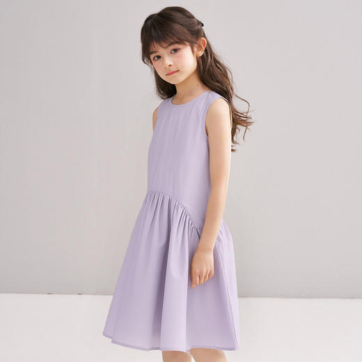 笛莎/Deesha 【松饼熊】2026年夏季新款女童连衣裙无袖A版棉布连衣裙 商品图3