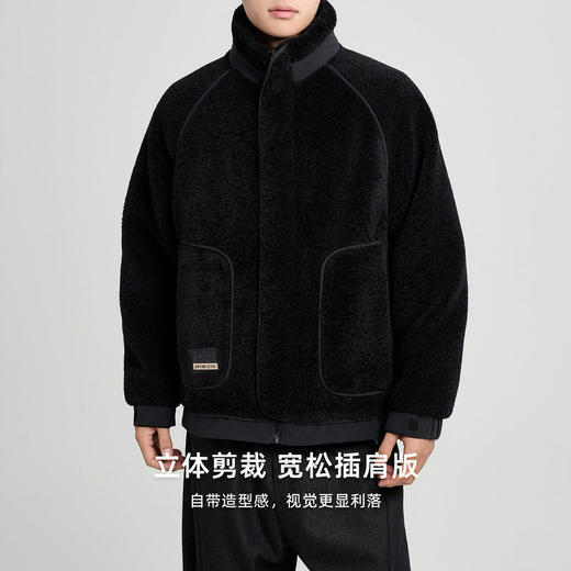 墨麦客立领双门襟男士羽绒服2025冬季新款仿羊羔毛羽绒服男88772. 商品图1