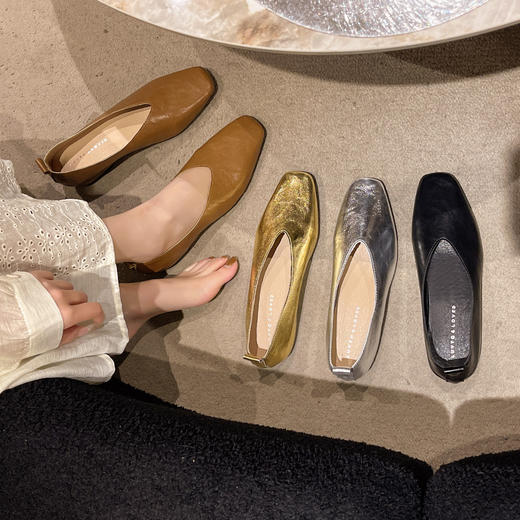 【59.9/双】法式玛丽珍单鞋女温柔仙女晚风春夏季2026新款银色大码豆豆小皮鞋聚★为爱严选 商品图1