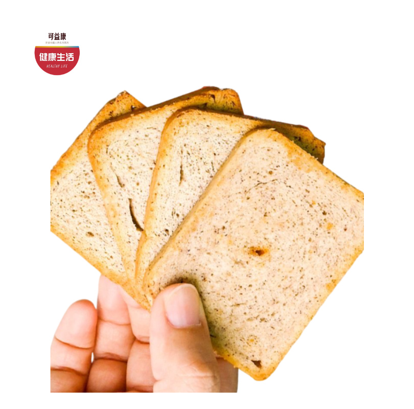 优选|双色亚麻籽三色藜麦粗粮馍片  全麦粉+16%三色藜麦+3%双色奇亚籽  鲜香酥脆  烧烤味 500克/箱