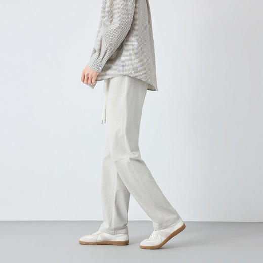 墨麦客男装高智通勤弹力休闲裤男2026春新款松紧腰男士裤子91550. 商品图3