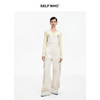 SELFWHO棉混纺卡其色可调节背带牛仔连体裤2026季新款宽松弯刀裤 商品缩略图2