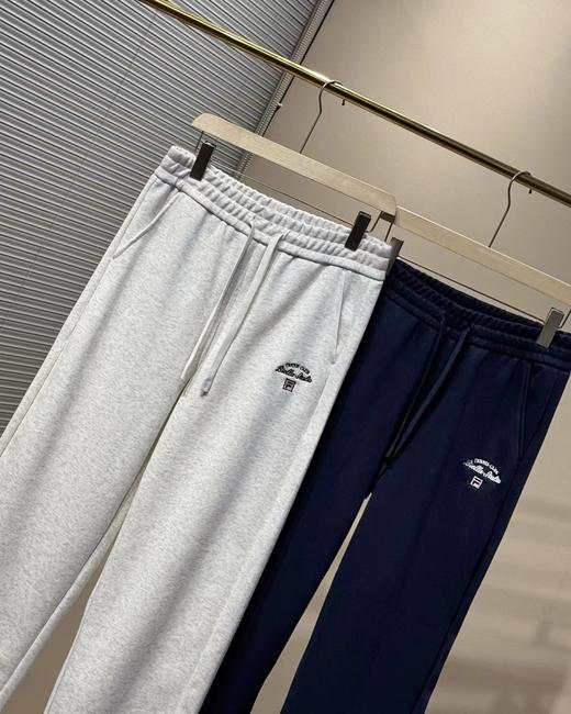 F0306120男士阔腿裤运动长裤万针刺绣工艺春款宽松直筒裤时尚舒适休闲裤 商品图4