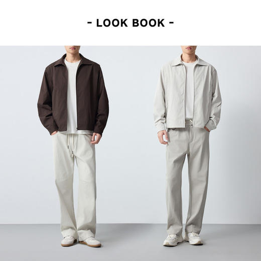 墨麦客男装高智通勤翻领夹克男2026春新款褶裥设计男士外套81579. 商品图4