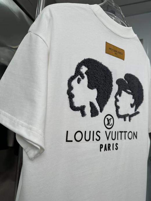 F030691新款人头毛线字母硅胶logo情侣休闲短袖T恤 商品图6