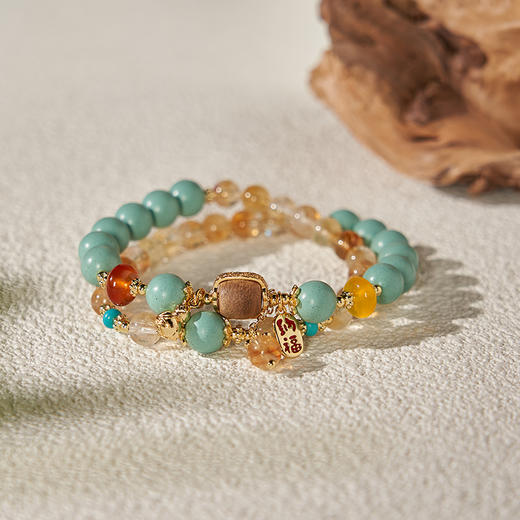 大英博物馆 东方梦境系列 葫芦雅韵双圈手链 商品图2