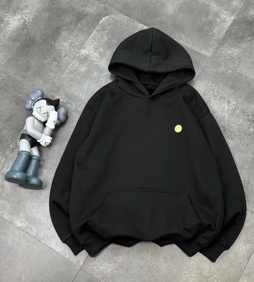 F0306113新款重磅加绒加厚圆领卫衣男女同款保暖卫衣 商品图2