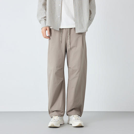 墨麦客男装美式休闲松紧腰休闲裤男2026春款宽松工装裤子男91556. 商品图3