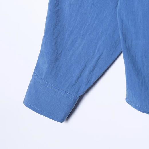 SDSA男士春夏新款痞帅男装时尚简约纯色长袖衬衫百搭舒适休闲衬衣 商品图3