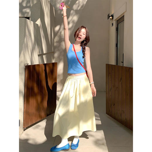 <曾小咸推荐>夏季甜辣妹U领外穿吊带背心女 商品图1