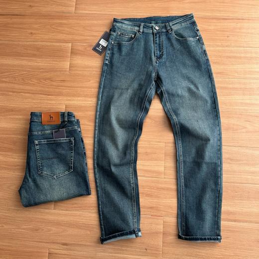 春款经典百搭小直筒立体裁剪版型微弹牛仔裤 商品图0