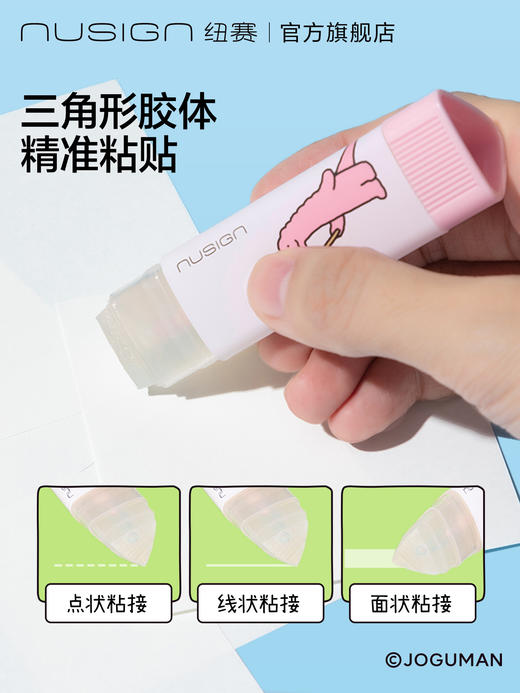Nusign纽赛乔古漫联名三角透明水晶固体胶 商品图1