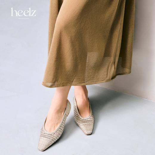 heelz艺术工坊系列  ｜手工编织羊皮鸭嘴奶奶鞋 1.5公分 商品图1